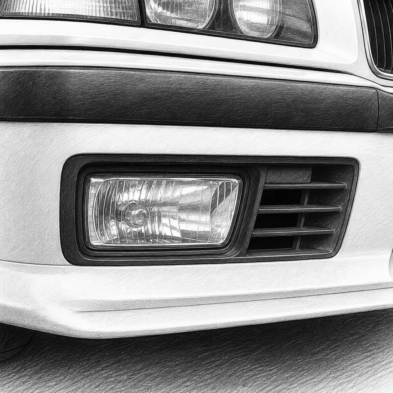 BMW E36 FOG LAMP WHITE/CRY (SET)